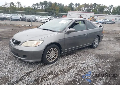 2005 Honda Civic Ex из США, поврежденный, VIN 1HGEM22935L030974